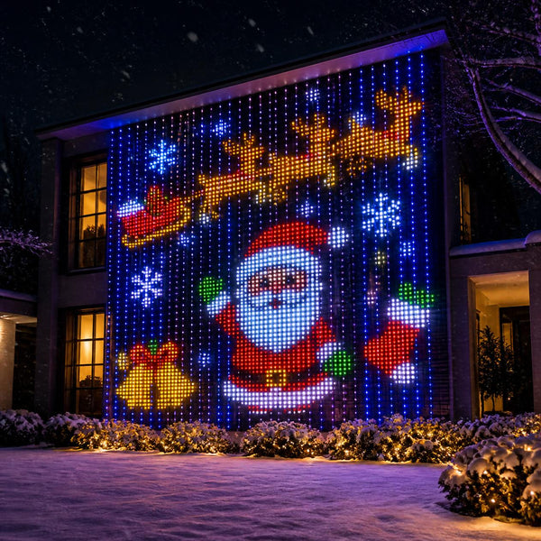 Glow Wall smart Christmas curtain lights