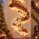 Magic Trail™ — Glowing Christmas Scene Wall Light