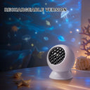 360° Dynamic Rotating Projector Light LED Ocean Ripple Starry Sky Projector Light USB Atmosphere Night Light for Room Decoration