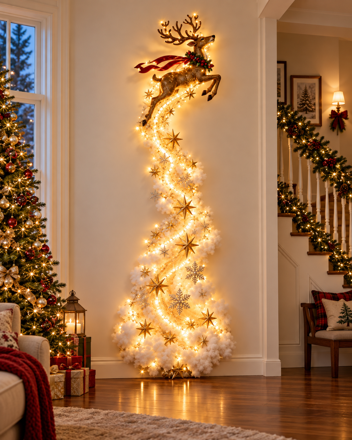 Magic Trail™ — Glowing Christmas Scene Wall Light