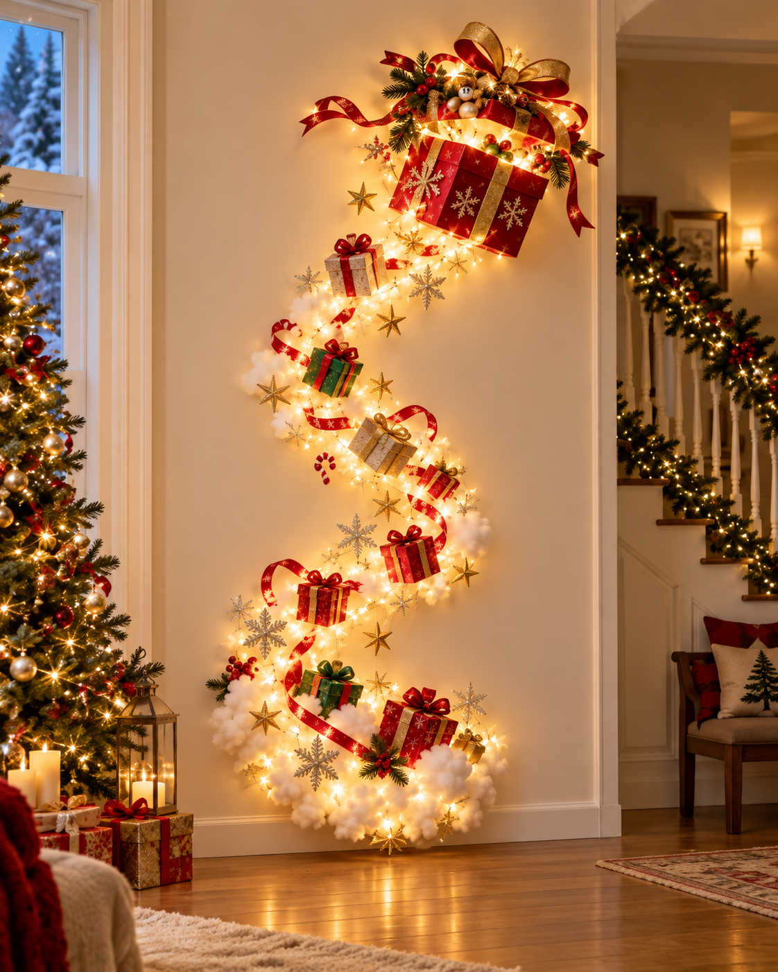 Magic Trail™ — Glowing Christmas Scene Wall Light