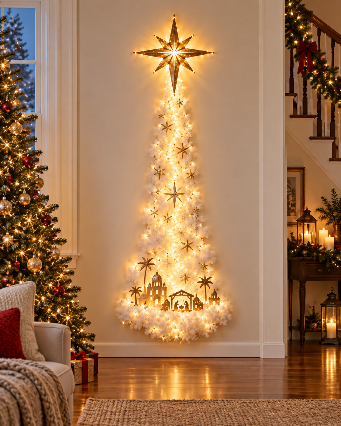 Magic Trail™ — Glowing Christmas Scene Wall Light