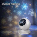 360° Dynamic Rotating Projector Light LED Ocean Ripple Starry Sky Projector Light USB Atmosphere Night Light for Room Decoration