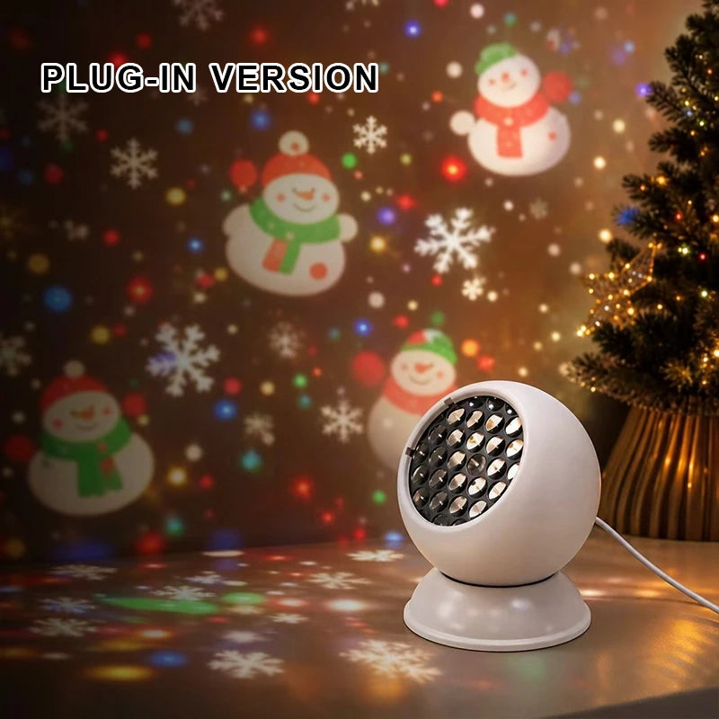 360° Dynamic Rotating Projector Light LED Ocean Ripple Starry Sky Projector Light USB Atmosphere Night Light for Room Decoration
