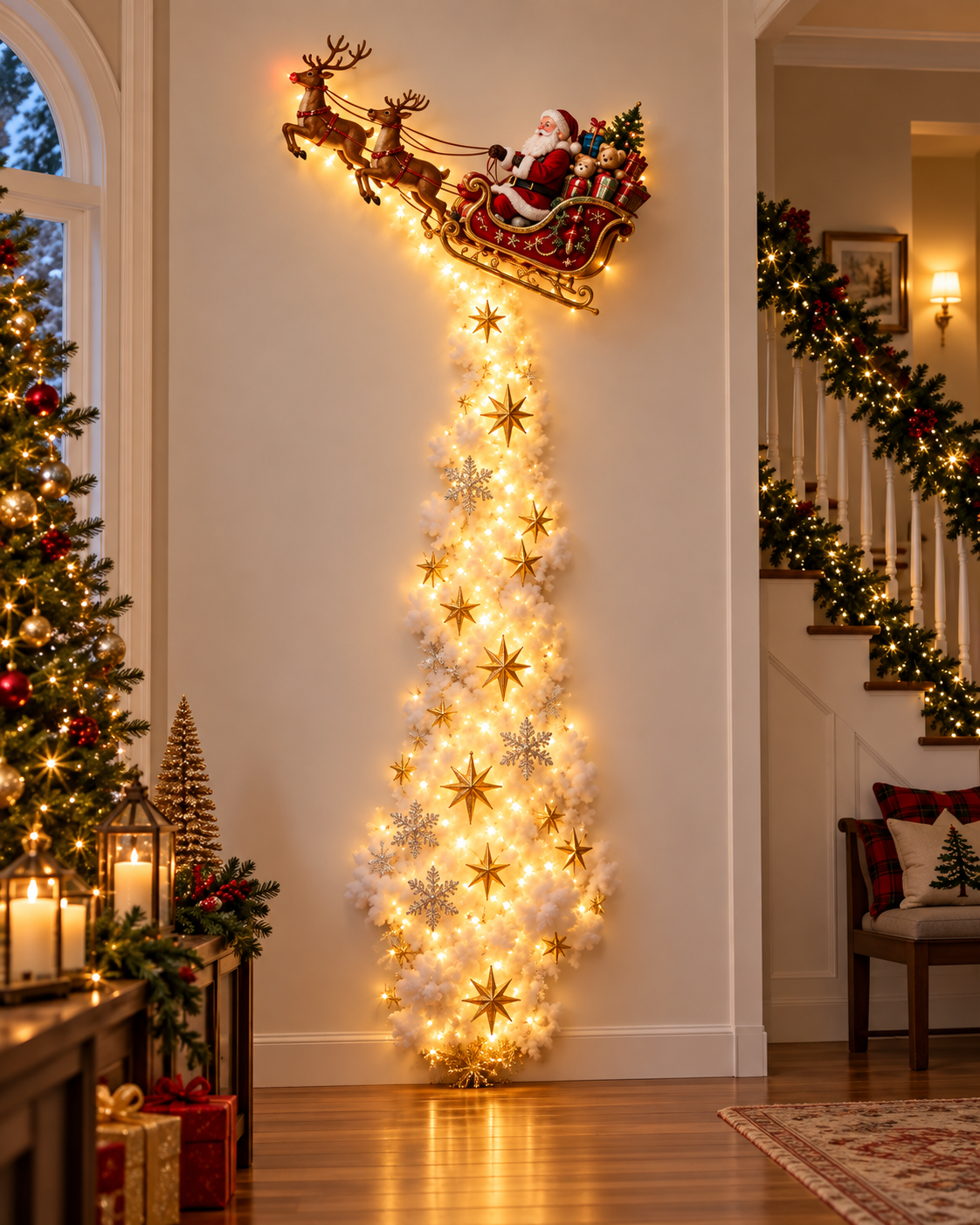 Magic Trail™ — Glowing Christmas Scene Wall Light