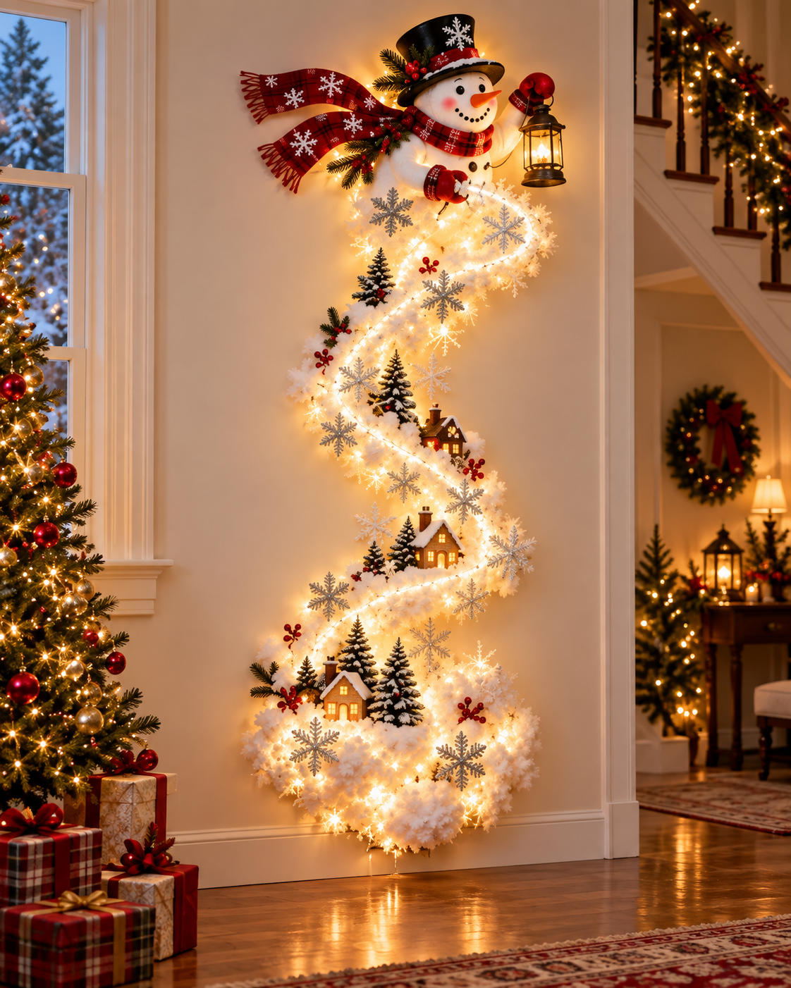 Magic Trail™ — Glowing Christmas Scene Wall Light