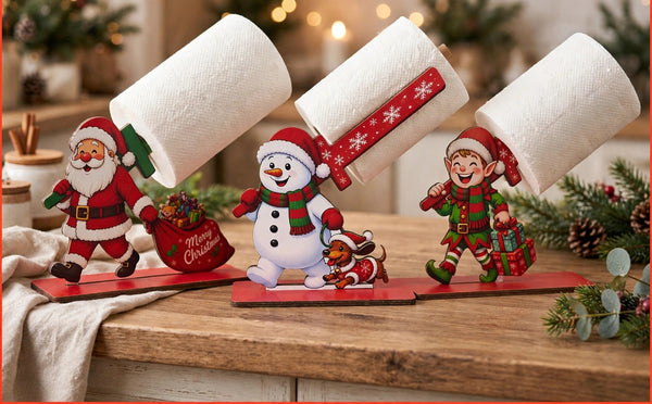 Kitchen Claus™ Christmas Paper Towel Holder