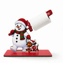 Kitchen Claus Snowman Christmas paper towel holder